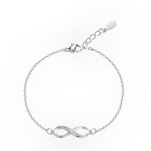 Elegant S925 Sterling Silver Infinity Ankle Bracelet